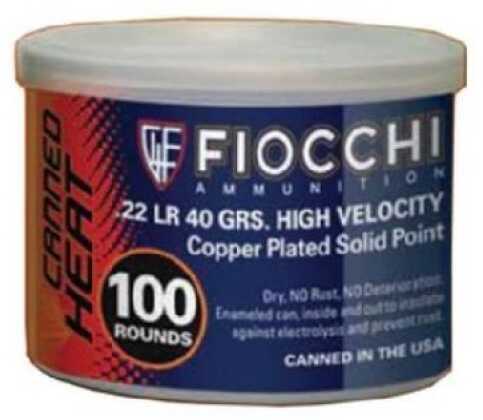 22 Long Rifle 100 Rounds Ammunition Fiocchi Ammo 40 Grain Lead